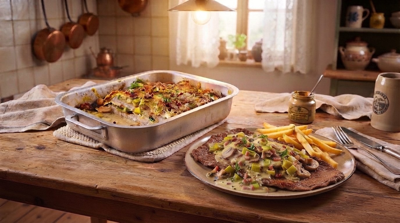 Überbackene Schlemmerschnitzel